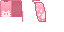 Full 64x32 texture atlas for Pink Cat Minecraft cape by Aaron