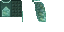 Full 64x32 texture atlas for Prismarine Cape Minecraft cape by Mojang