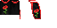 Full 64x32 texture atlas for Crimson Rose Cape Minecraft cape by Aaron
