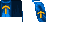 Full 64x32 texture atlas for Minecon 2012 Minecraft cape by Mojang
