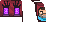 Full 64x32 texture atlas for Menace  Minecraft cape by Mojang