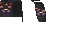 Full 64x32 texture atlas for Eye blossom Minecraft cape by Mojang