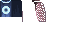 Full 64x32 texture atlas for Cobalt Minecraft cape by Mojang