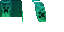 Full 64x32 texture atlas for Creeper Classic Cape Minecraft cape by Aaron