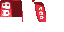 Full 64x32 texture atlas for Mojang Studios Minecraft cape by Mojang